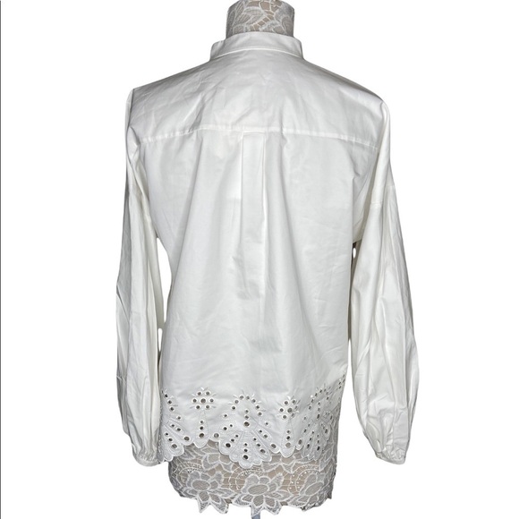NWT Ted Baker ITALA Cut Out Detail Shirt White size 4-6 - Picture 5 of 8